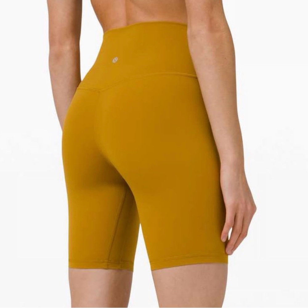 lululemon athletica Mustard Bike Shorts